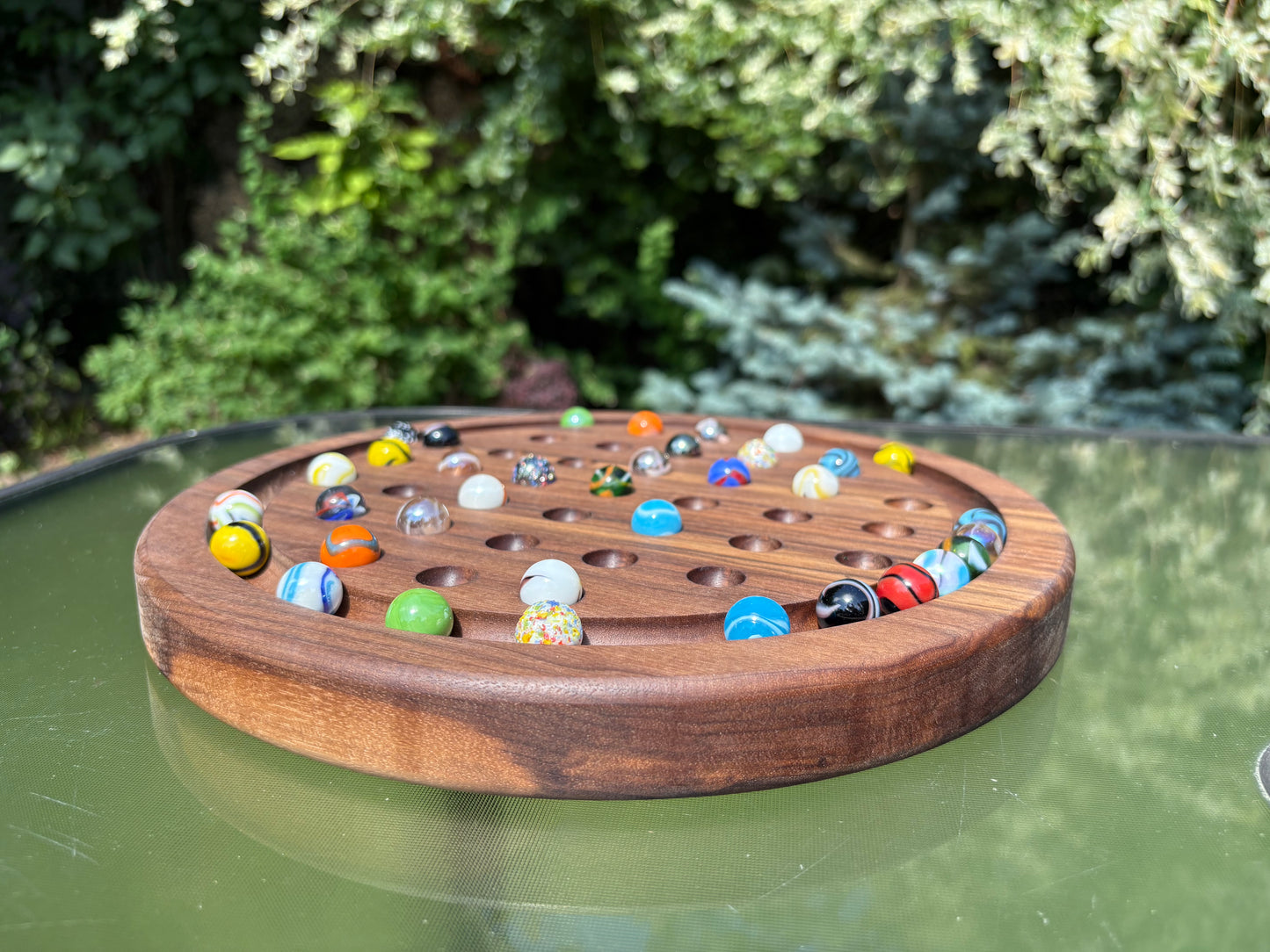 Marble Solitaire - Walnut