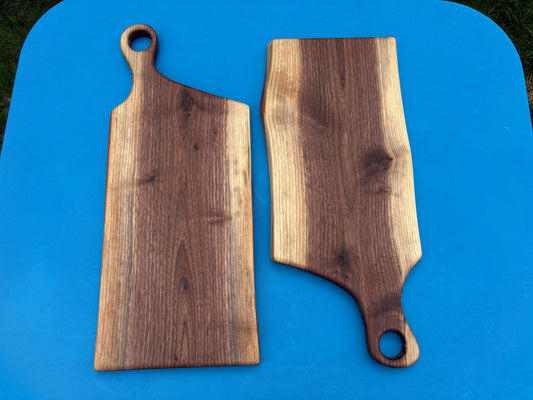 Live Edge Black Walnut Serving Boards