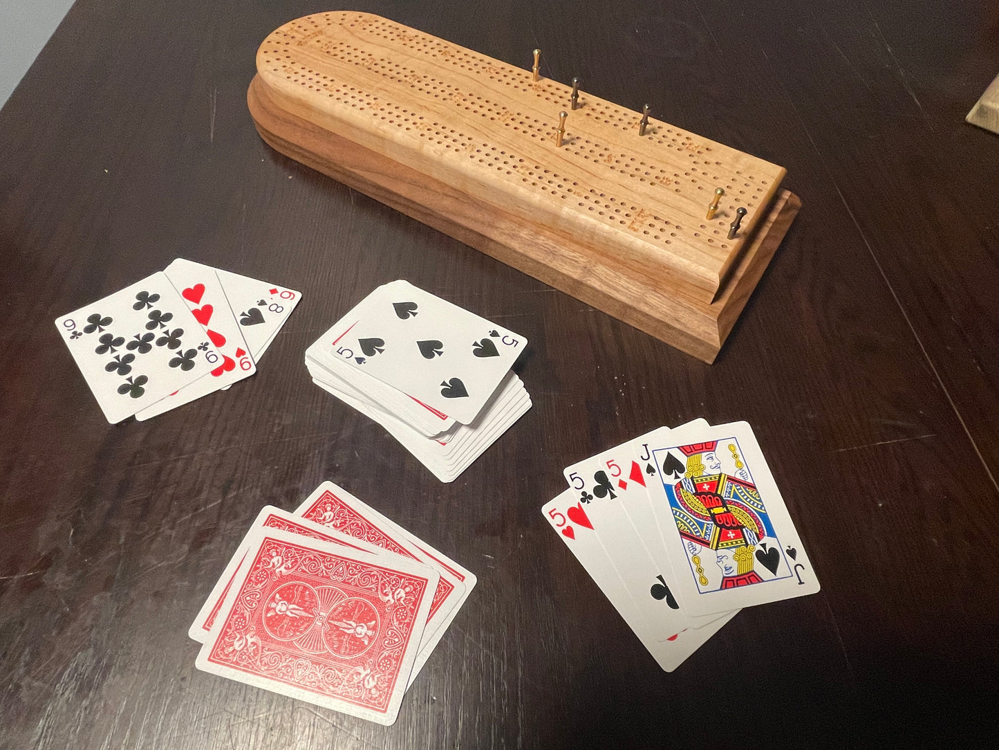 Deluxe Pivoting Cribbage Board