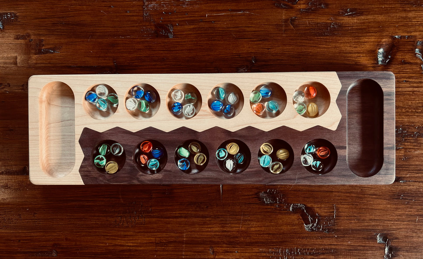 Mancala - Maple/Walnut