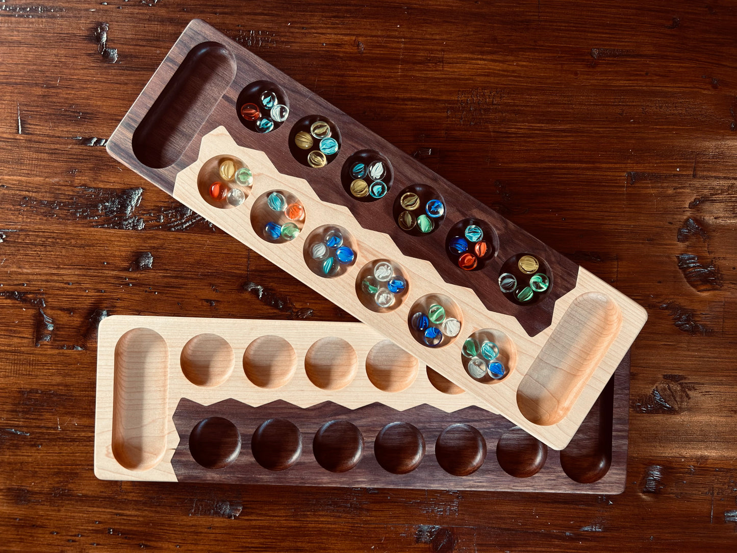 Mancala - Maple/Walnut